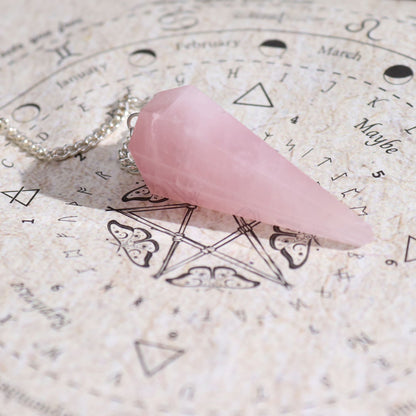 Coffret Encens Amour + Pendule Quartz Rose & Carte de Divination – photo 3