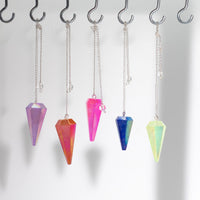 Pendule Hexagonal Quartz Rose Aurora 4cm – photo 3