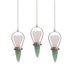 Pendule ange en Quartz rose et Aventurine verte - 7 chakras