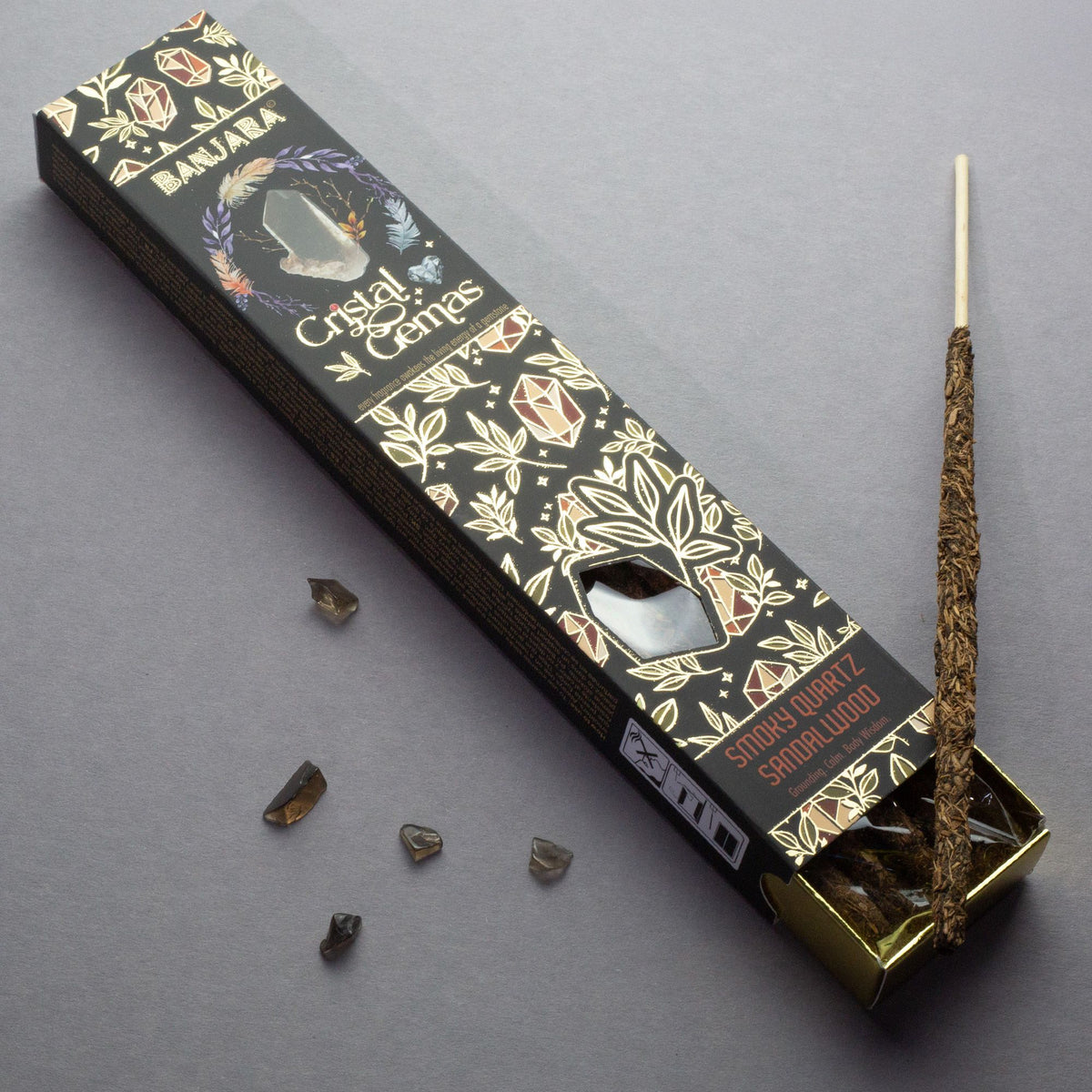 Encens Banjara Cristal Gemas — Quartz Fumé & Santal - photo 6