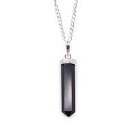 Gemstone Classic Point Pendant - Black Agate - photo 6