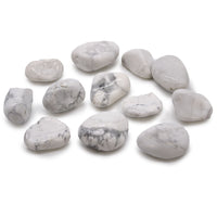 Sachet de 12 pierres roulées d'Afrique - Howlite