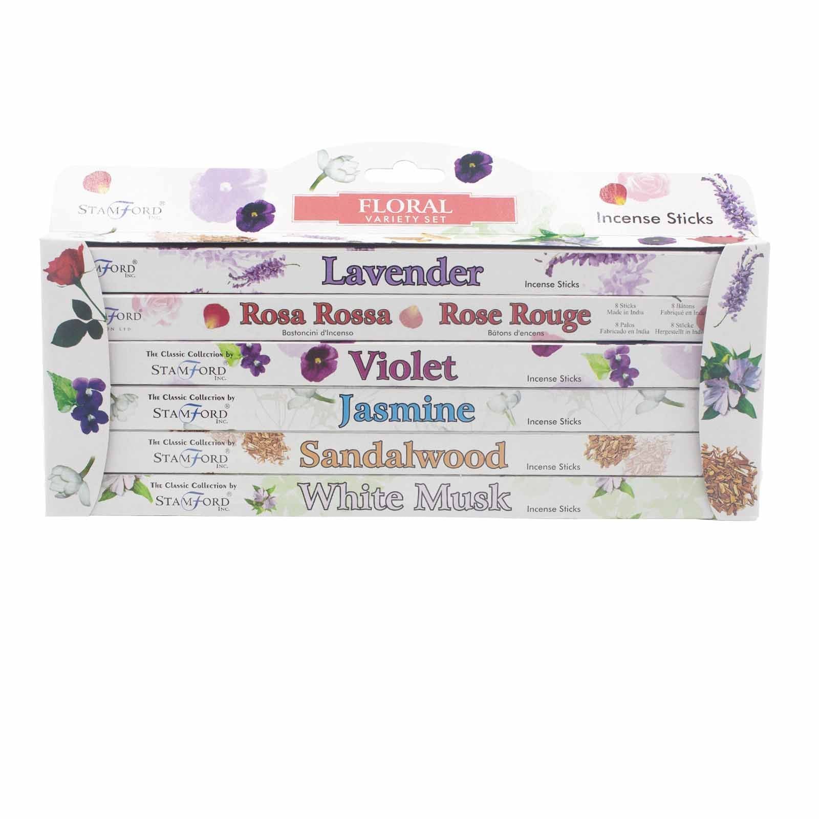 Coffret Encens Floral Stamford - 6 Parfums Intenses