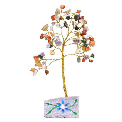 Arbre de Pierres Gemmes Fait Main - 80 Pierres Naturelles