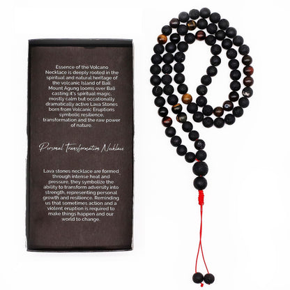 Collier Pierre de Lave & Œil de Tigre - Transformation – photo 7
