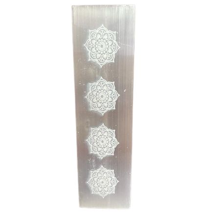 Assiette Sélénite Mandala 15 cm - Purification & Recharge – photo 2