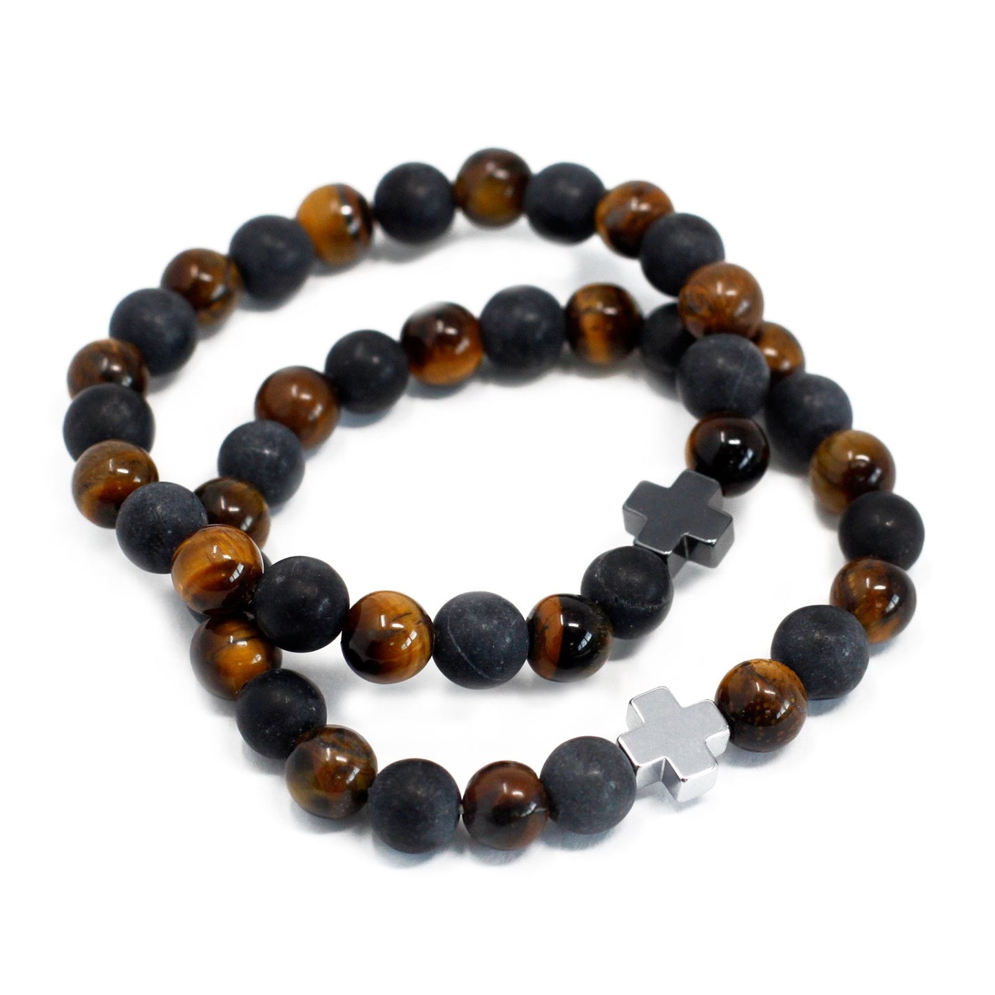 Lot de 2 bracelets d'amitié - Œil de Tigre - photo 3