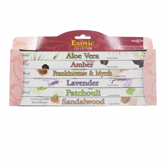 Coffret Encens Stamford Exotic - 6 Boîtes Parfums Intenses