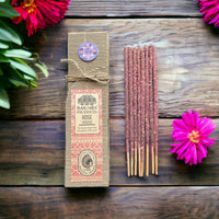Encens Résine Rose sur Bâton - Rituel Indien Artisanal