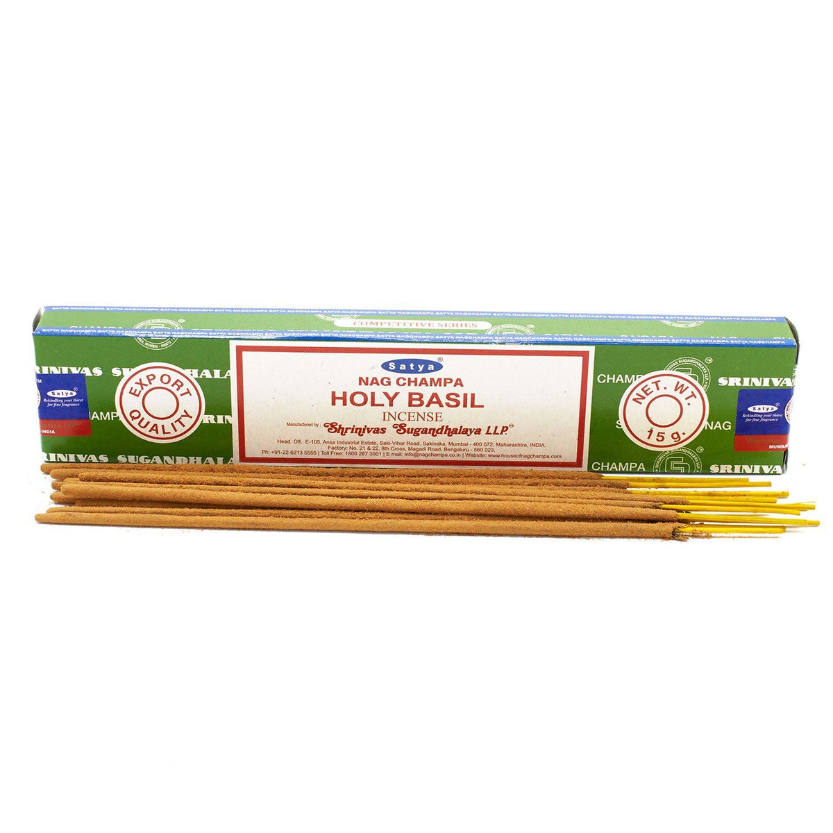 Encens Satya Basilic Sacré (Tulsi) 15 g - Purifiant & Apaisant – photo 3