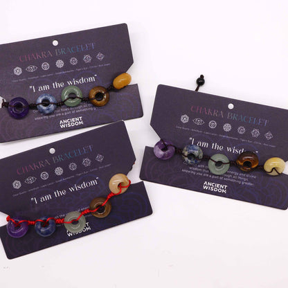 Bracelet 7 Chakras - Quartz Améthyste Lapis-Lazuli