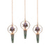 Pendule Merkaba tournante en Améthyste et Labradorite