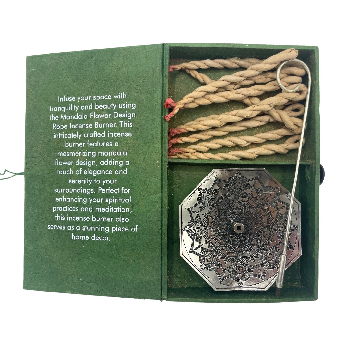 Encens Corde Mandala - Support Argenté & Boîte Cadeau – photo 4