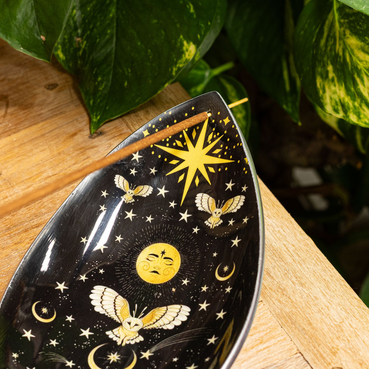 Porte-Encens Émaillé en Aluminium — Hibou de la Nuit Enchantée - photo 5
