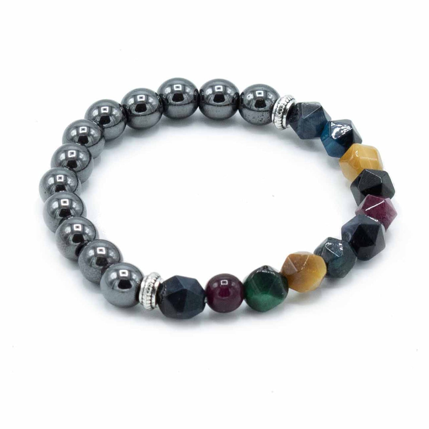 Bracelet magnétique en pierres facettées - photo 2