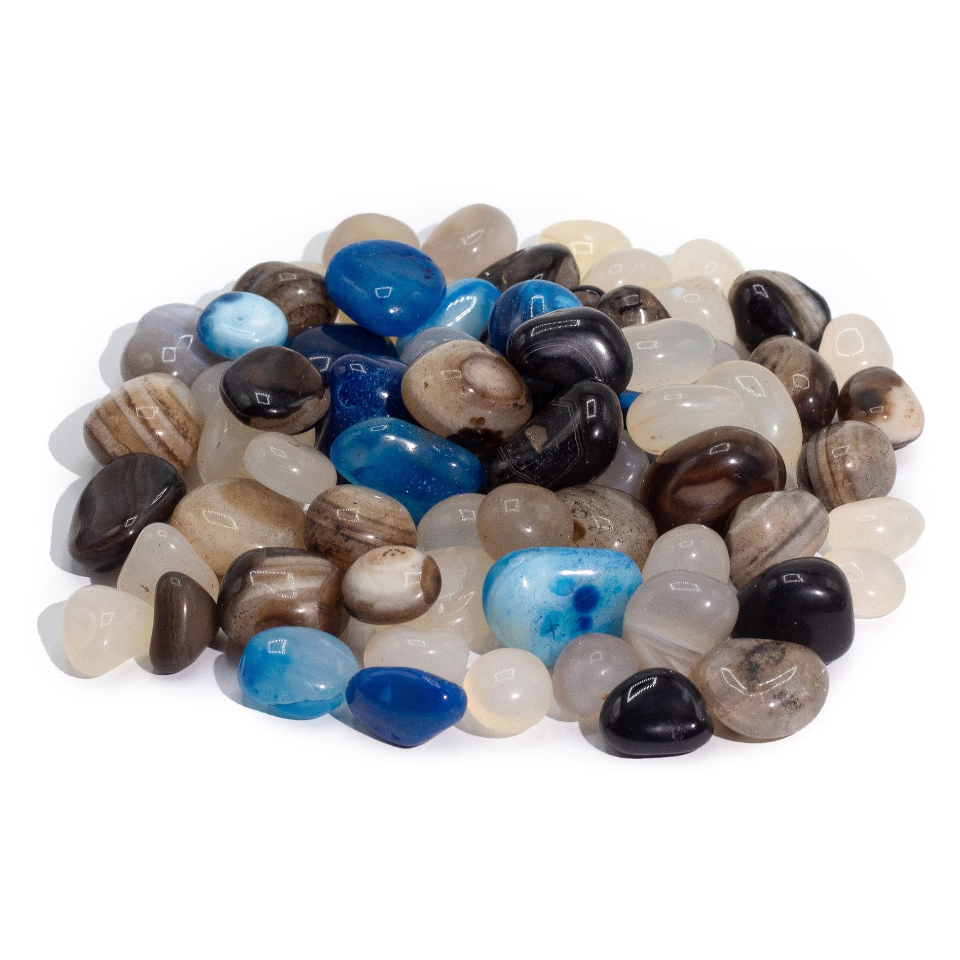Agate Mélange — Lot 1 kg / ~70 Pierres Roulées – photo 2
