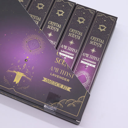 Amethyst Crystal Scents Smudge Incense - Lavender