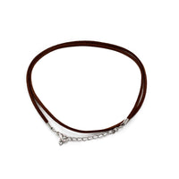 Packs Faux Suede Pendant Cords -  2.5mm x 55cm - Dark Brown A010