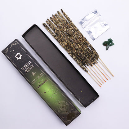 Encens Épicé & Jade - Coffret Bâtonnets + Pierres Naturelles
