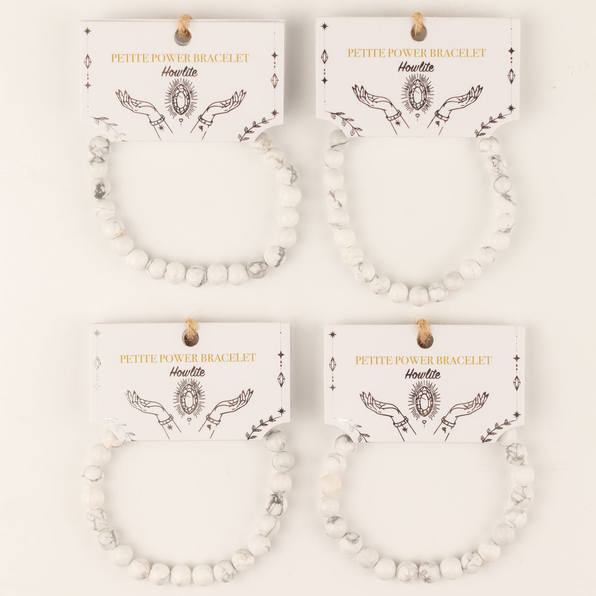 Bracelet Howlite — Perles de 6 mm — 17 cm - photo 7