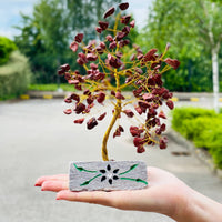 Red Jasper Gemstone Tree - 160 Stones