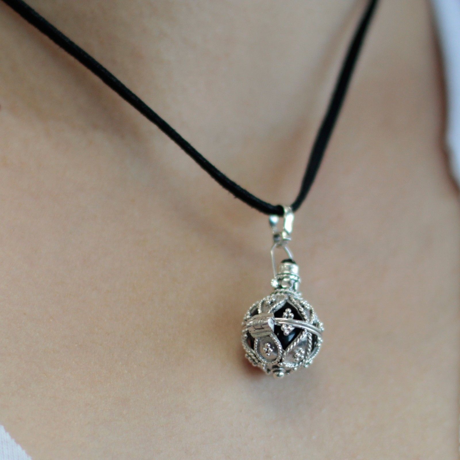 Clochette Ange Argent 925 Bali - Pendentif Artisanal 16mm