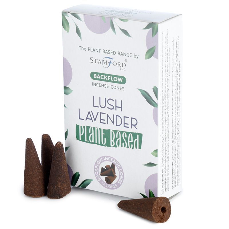 Cônes d'Encens Reflux Lavande - Backflow 12 Pcs Vegan