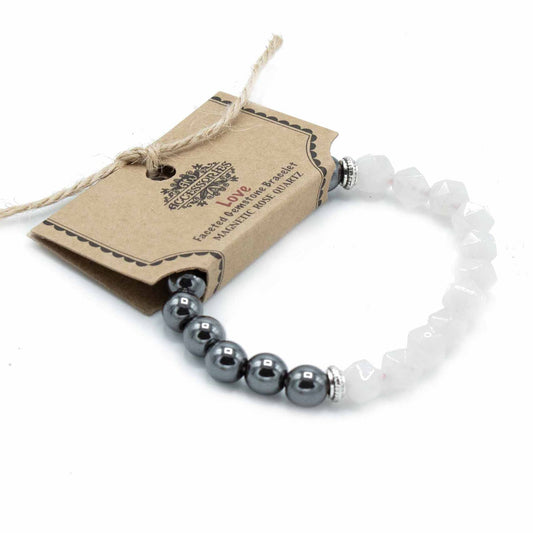 Bracelet en pierres facettées