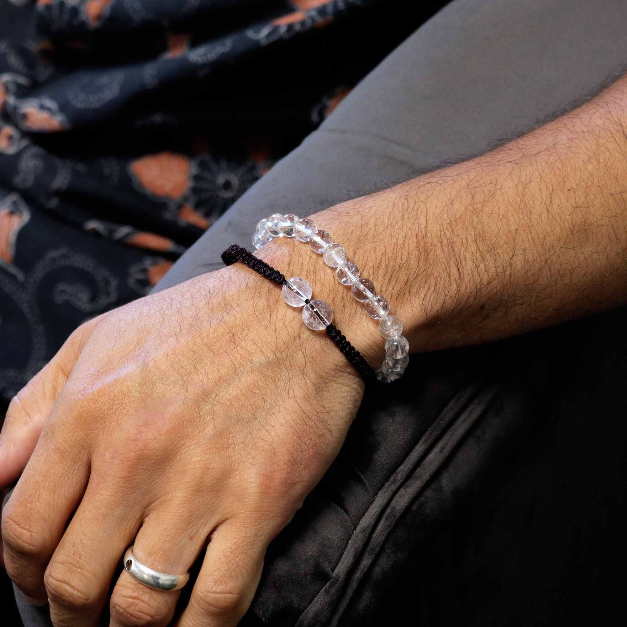 Bracelet double énergie - Cristal de Roche