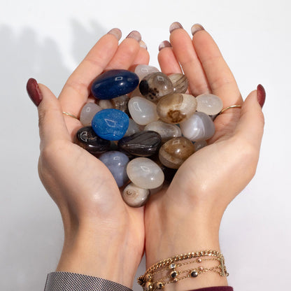 Agate Mélange — Lot 1 kg / ~70 Pierres Roulées – photo 3