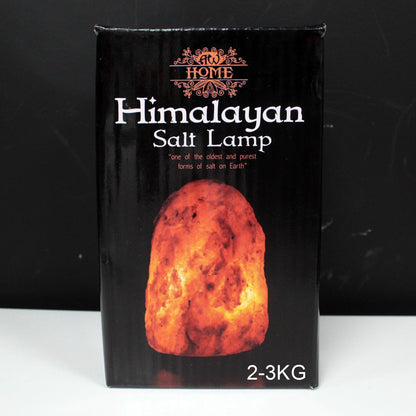 Lampe de sel de l'Himalaya avec socle - 2 à 3 kg