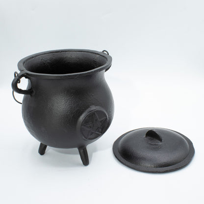 Chaudron en Fonte avec Pentagramme — Très Grand Modèle — 23 × 18 cm - photo 3