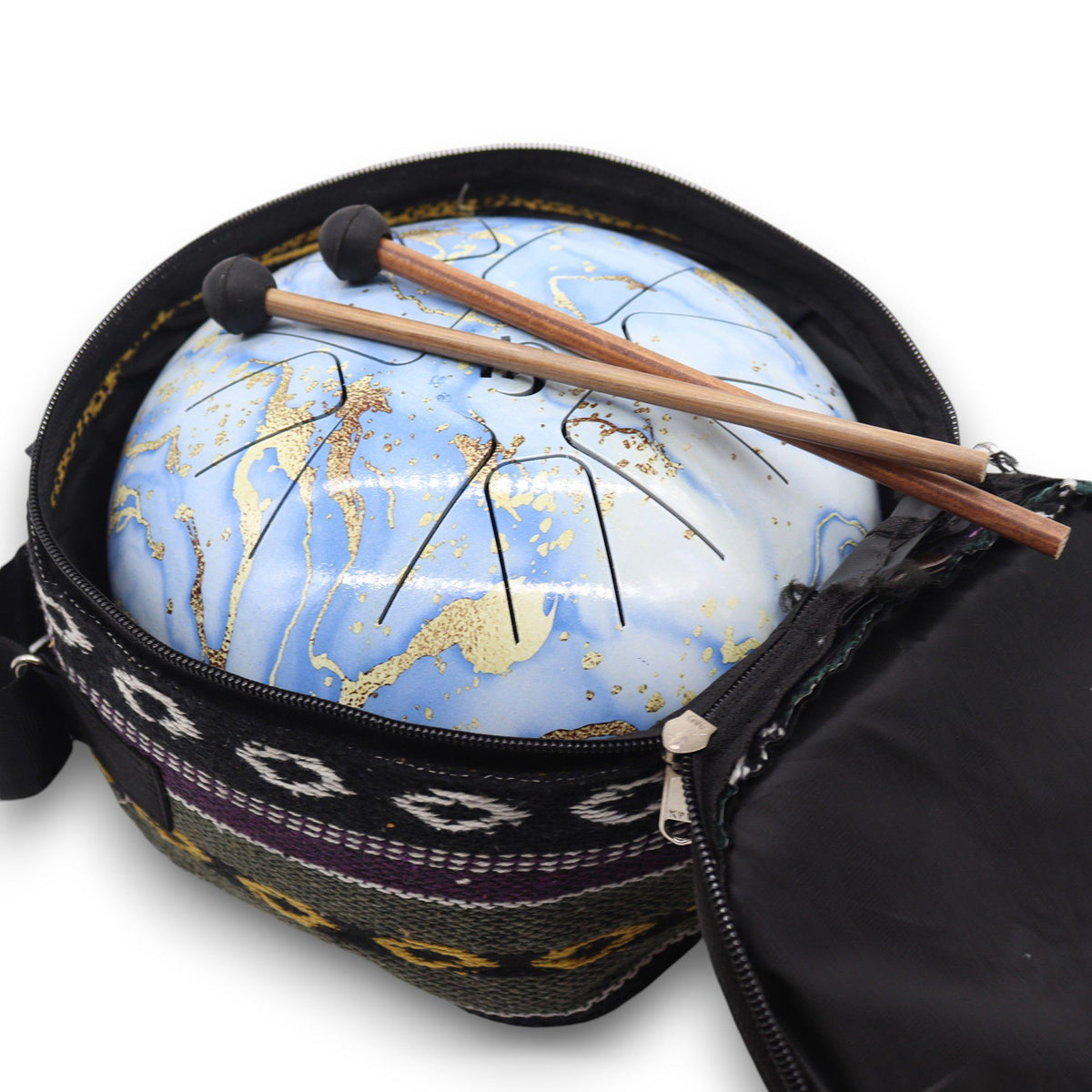 Steel Tongue Drum Happy Drum Blue Sky - 22x18cm – photo 3