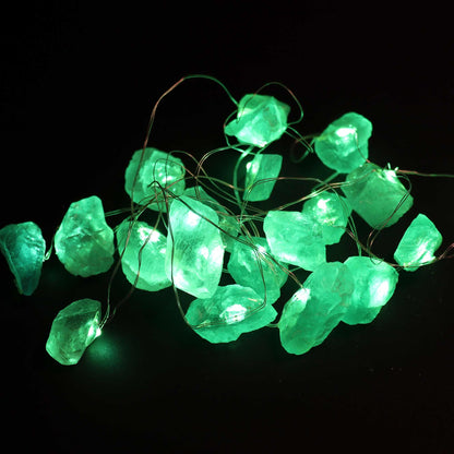 Guirlande Lumineuse en Fluorite Verte Brute — USB — 227 cm - photo 5