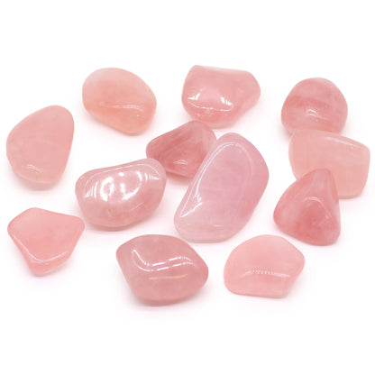 Pierres roulées Quartz Rose (xl format) — Amour & Tendresse