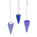 Pendule Hexagonal Aurora Crystal Bleu 4cm