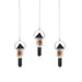 Pendule en Obsidienne noire et cuivre