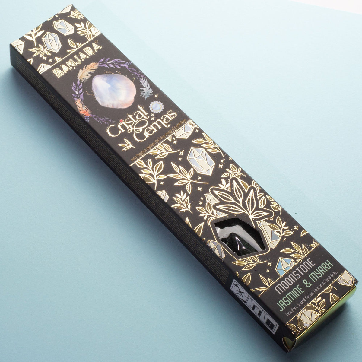 Encens Banjara Cristal Gemas — Pierre de Lune — Jasmin & Myrrhe - photo 3