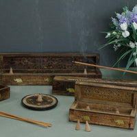 Mango Wood Incense Box - Assorted