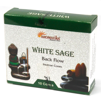 Cônes Encens Refluant Sauge Blanche - Purifiant & Relaxant