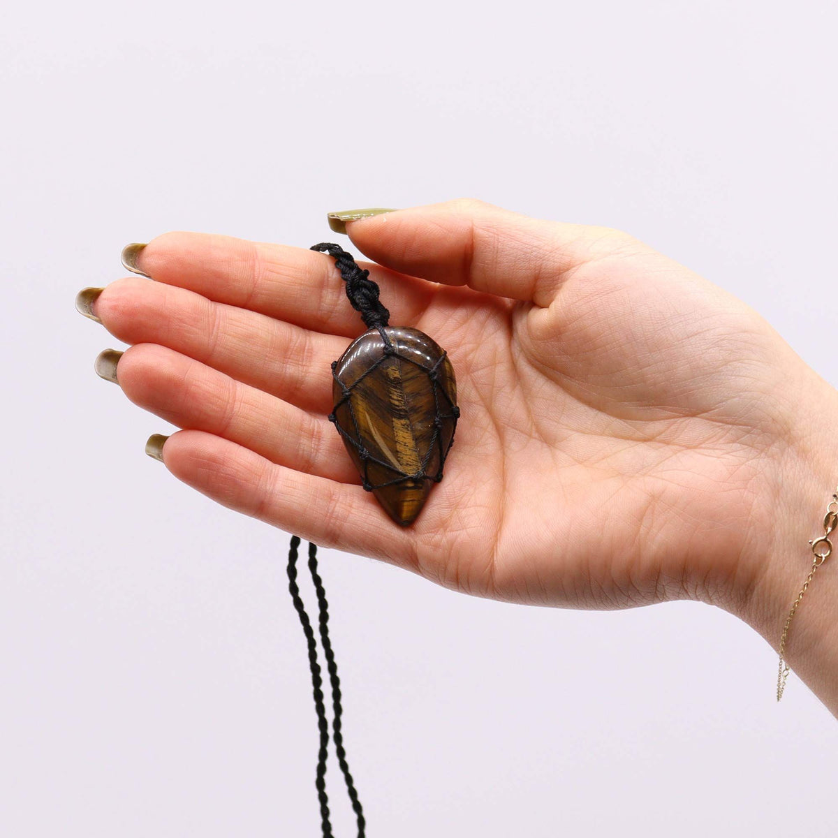 Pendentif Œil de Tigre Larme - Protection & Clarté – photo 2