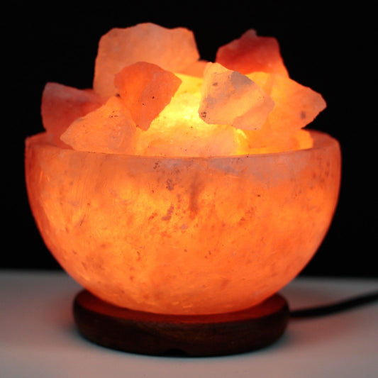 Coupe de feu en sel de l'Himalaya et morceaux 15 x 9 cm – photo 2