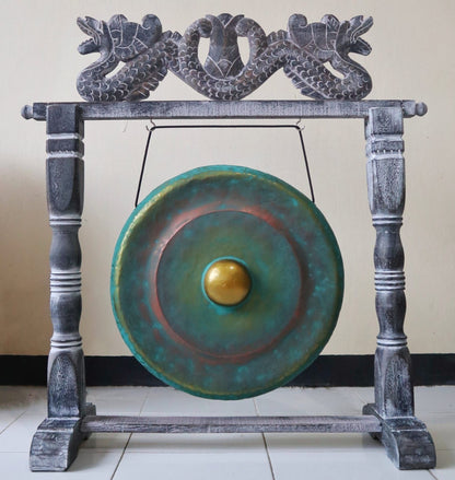 Gong Méditatif Greenwash sur Stand — 35 cm
