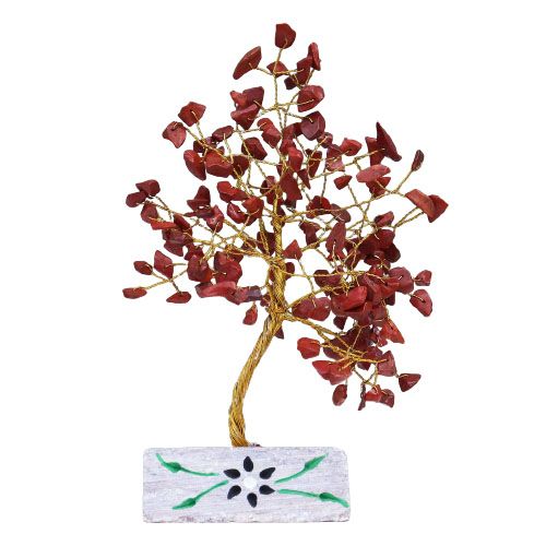Arbre de Pierres en Jaspe Rouge - Ancrage & Vitalité – photo 2