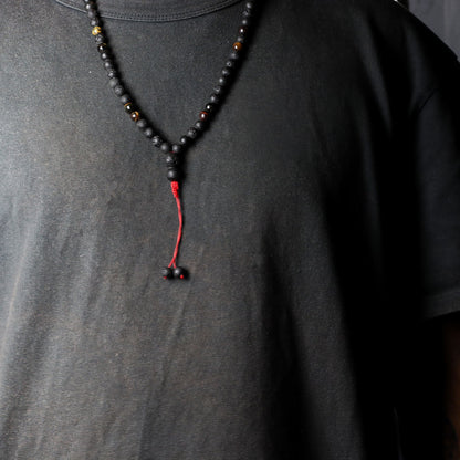 Collier Pierre de Lave & Œil de Tigre - Transformation – photo 3