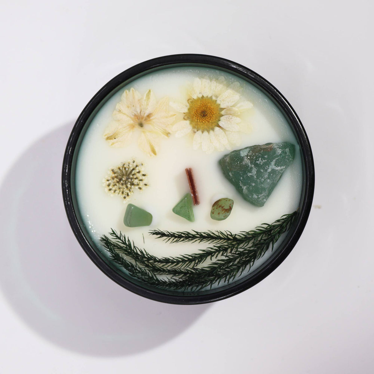 Bougie Florale à l'Aventurine — Menthe Enchantée — Le Magicien - photo 5