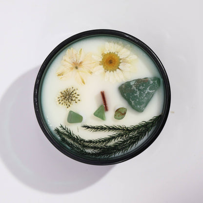 Bougie Florale à l'Aventurine — Menthe Enchantée — Le Magicien - photo 5