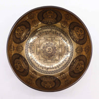 Bol Chantant Tibétain 21cm — Gravures Om & Bouddha – photo 3