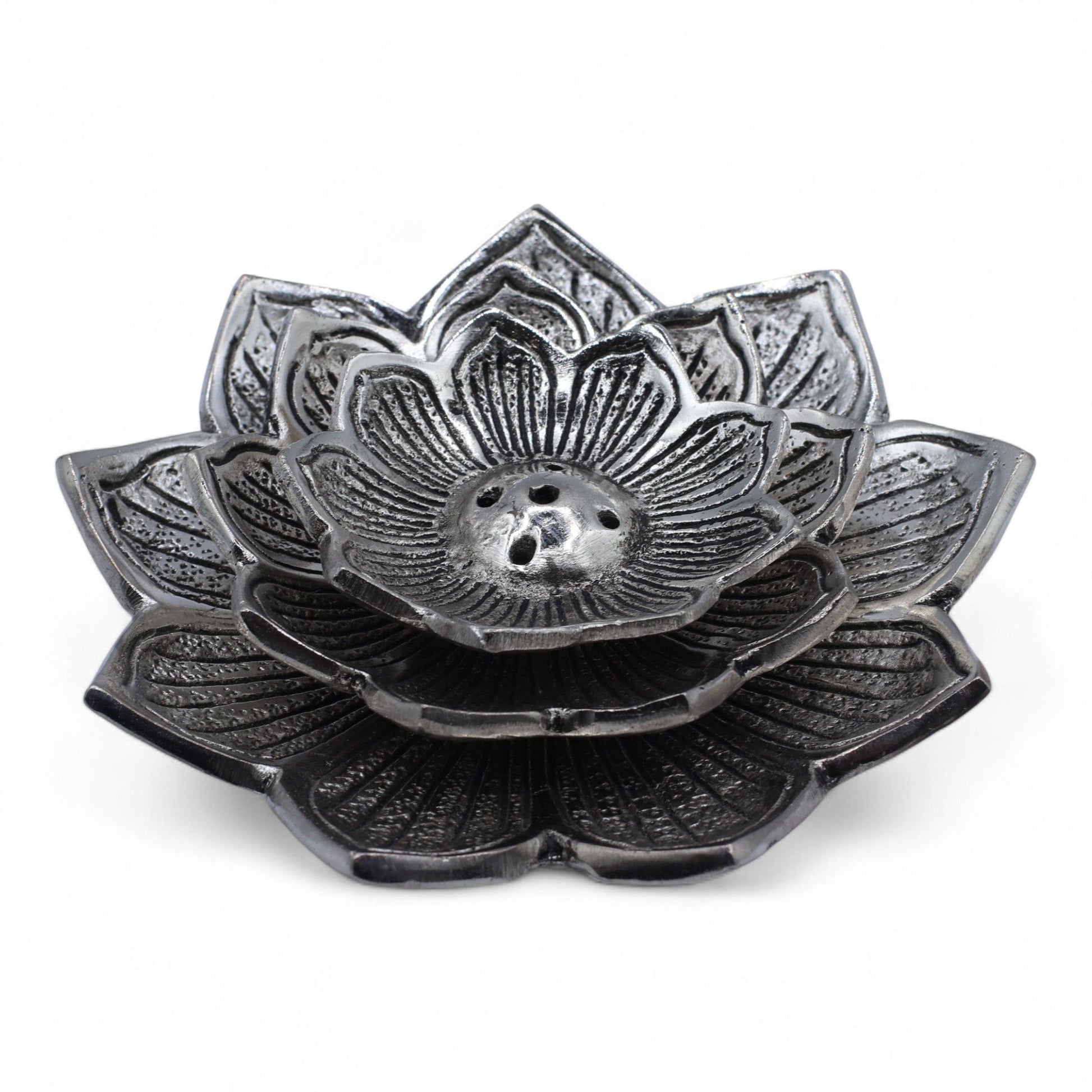 Porte-encens Lotus Aluminium - Purification & Méditation