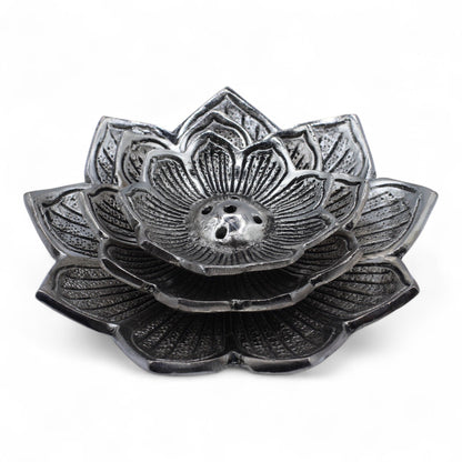 Porte-encens Lotus Aluminium - Purification & Méditation